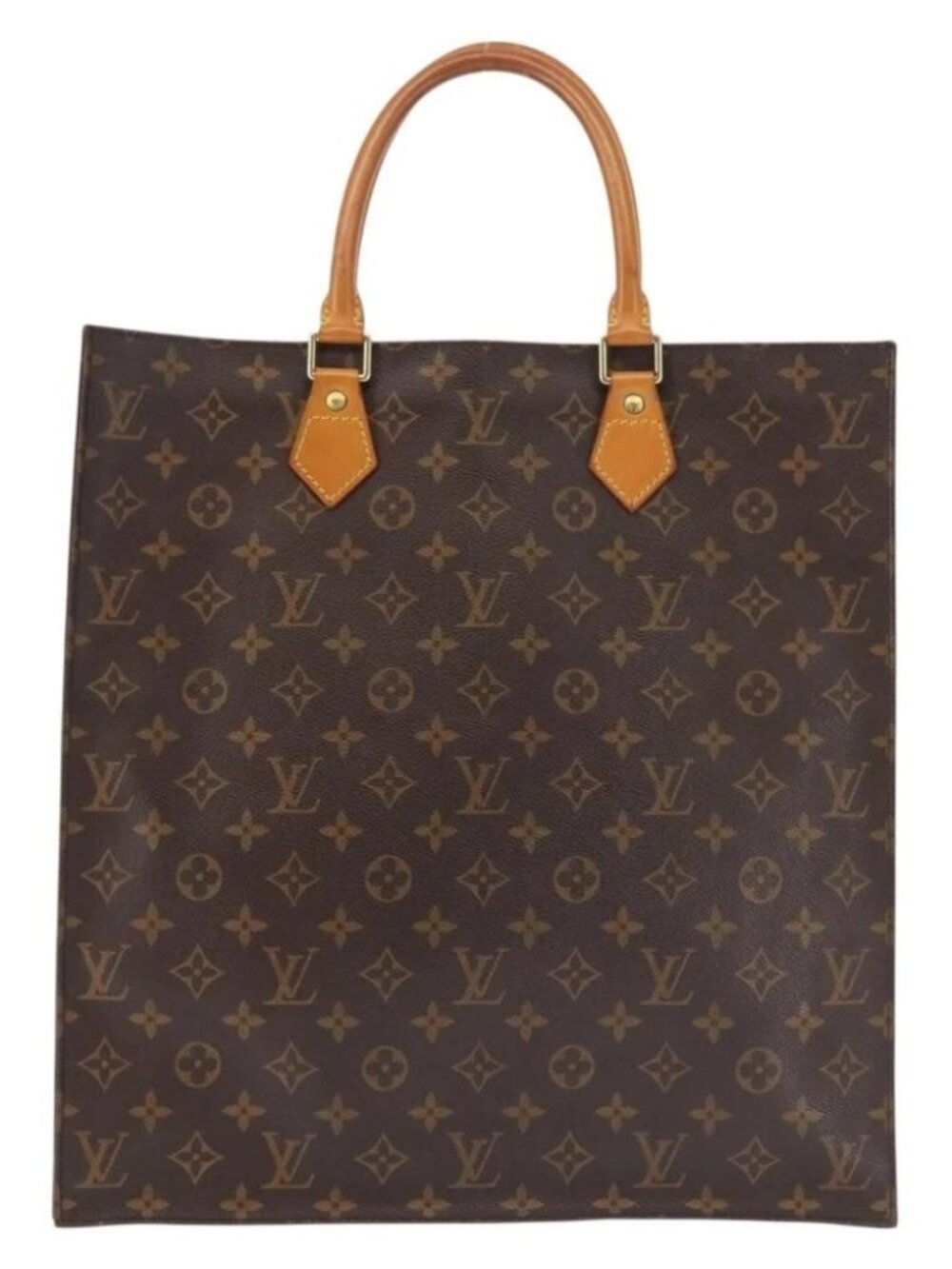 LOUIS VUITTON Monogram Sac Plat Hand Bag M51140 LV Auth - Picture 3 of 16